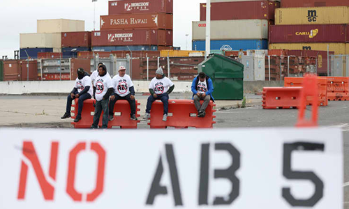 Shippers are avoiding the Port of Oakland as trucker protests over gig worker law stop flow of trade